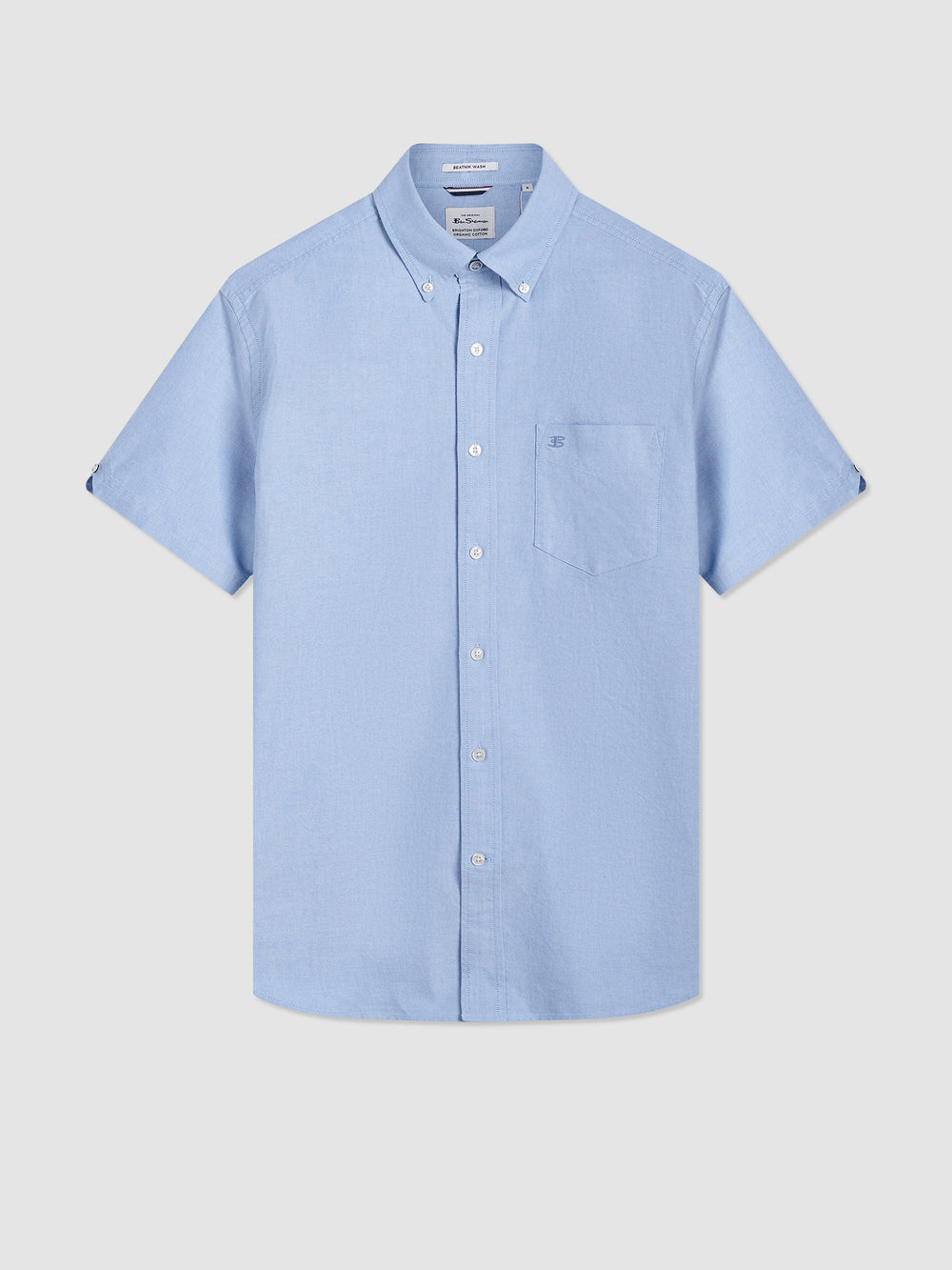 Chemises Ben Sherman Brighton Oxford Organic Bleu | YED-18745175